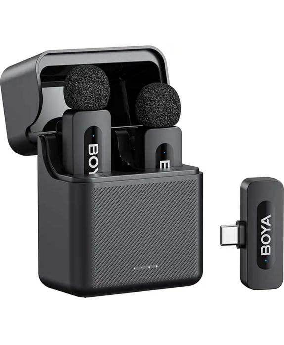 Петличный микрофон BOYA-BY-V30 (USB Type-c) для iPhone та Android