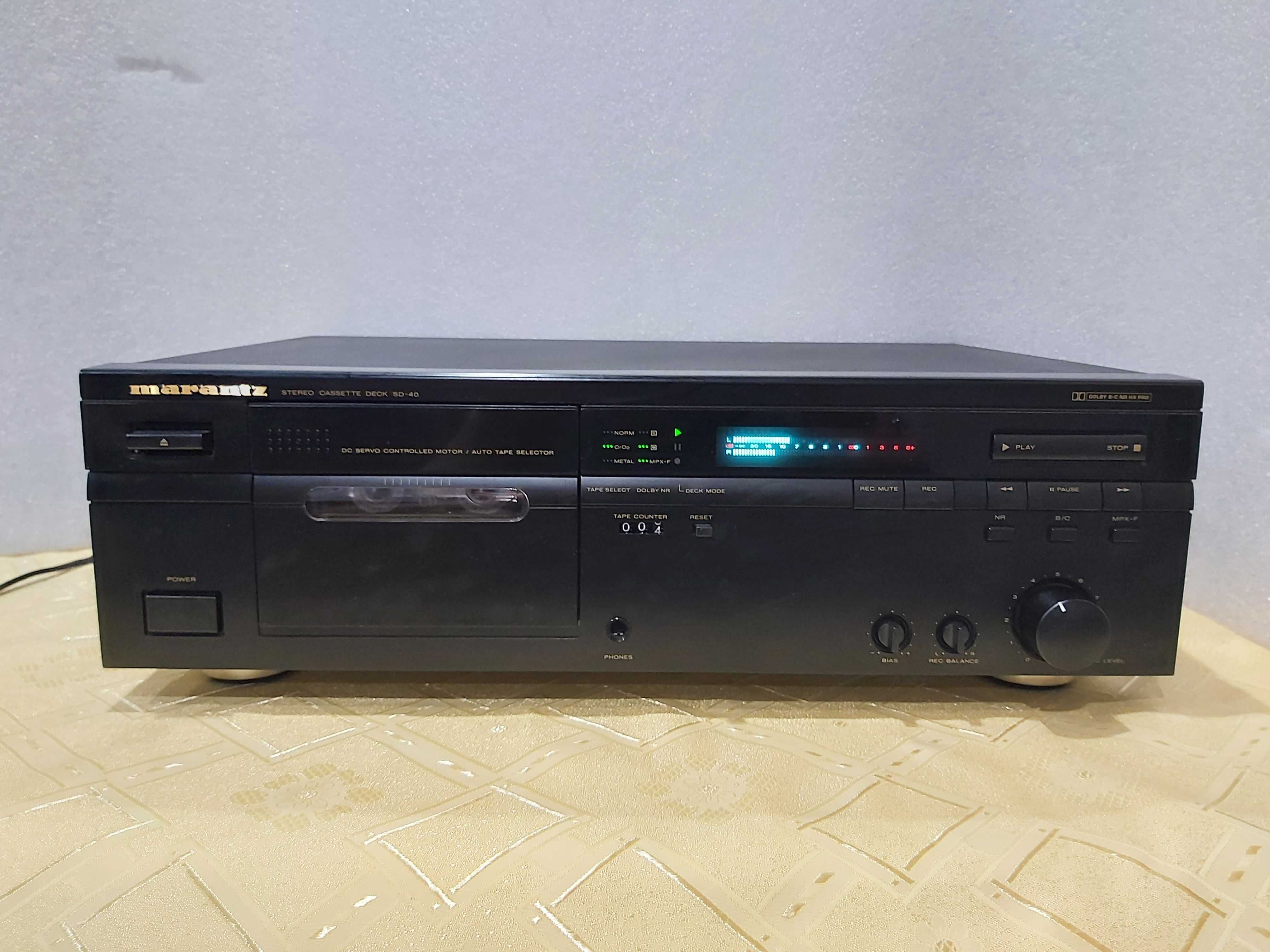 Marantz SD-40 czarny magnetofon kasetowy