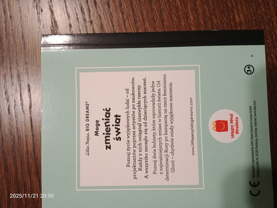 Mogę zmieniać świat - książeczka z McDonald's