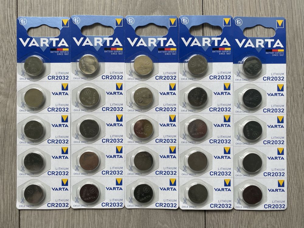 25x Bateria Warta CR2032 baterie Okazja
