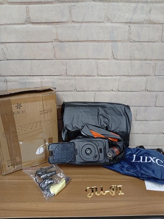 Materac z wbudowaną pompką bezprzewodową luxchoice 190x99x40 cm