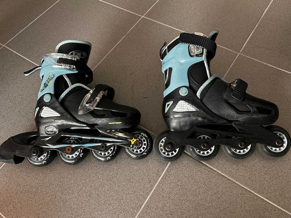 Patins em linha de criança 31-33 com proteções