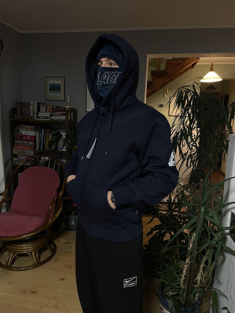 Palace facemask thermal hood navy bluza