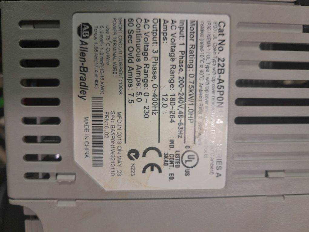 Перетворювач частоти частотник Allen Bradley