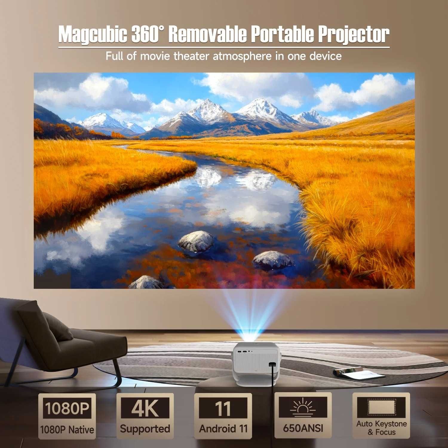 Magcubic L018 Портативний проектор Android 11
