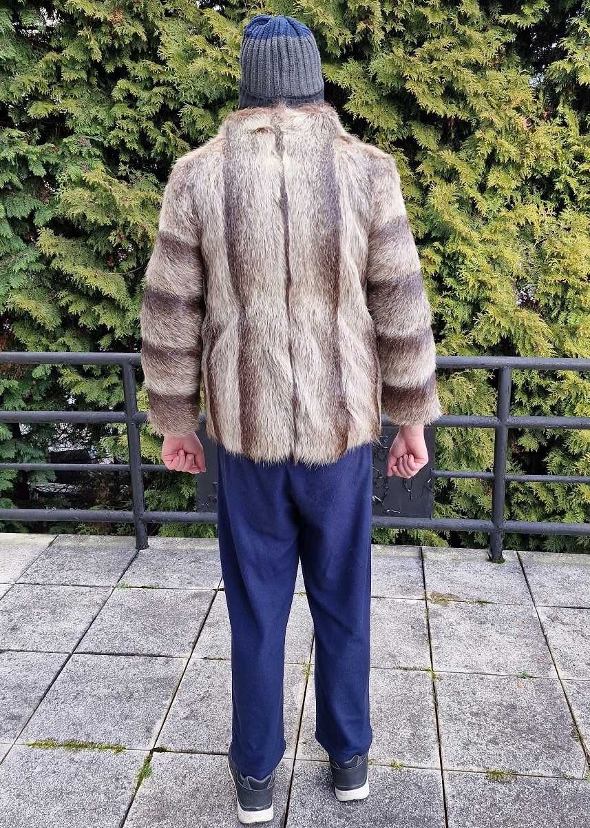 Eleganckie naturalne futro z nutrii