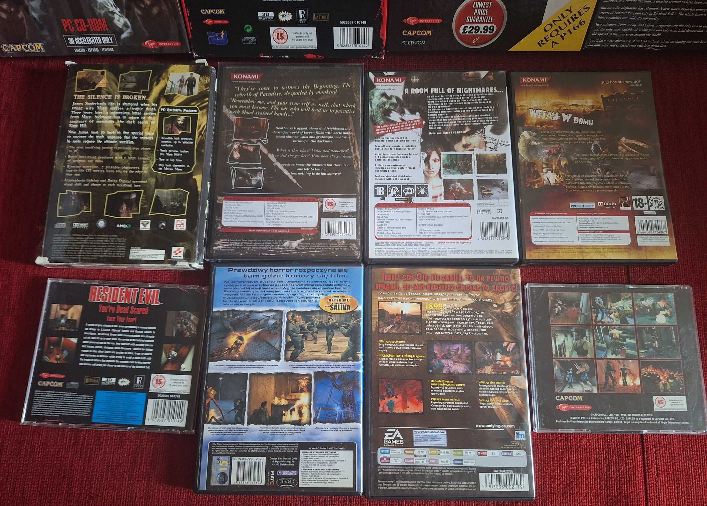 Silent Hill 2 + 3 + 4 + 5, The Thing, Undying - gry PC