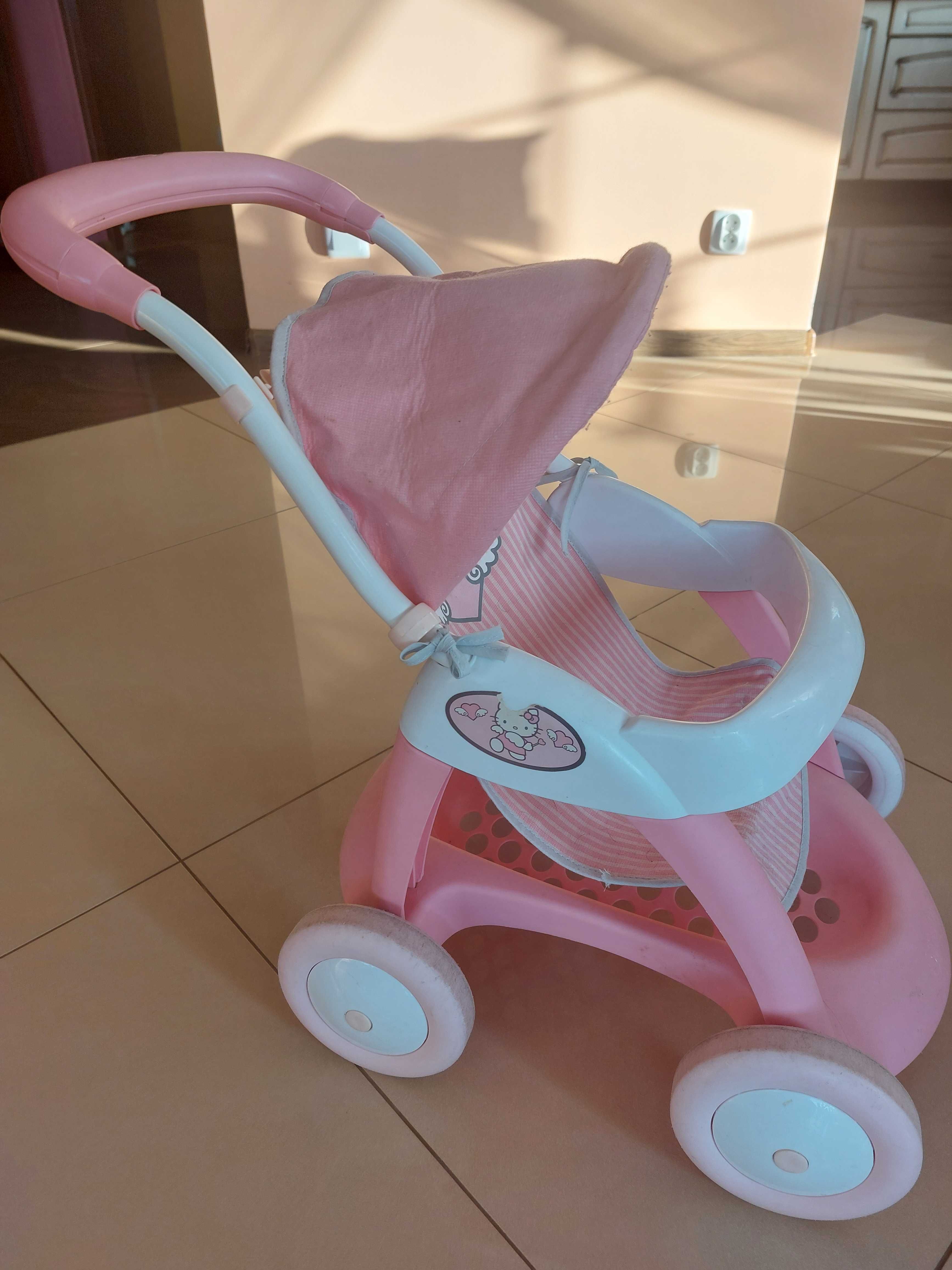 Smoby Wózek dla lalek spacerówka z daszkiem Hello Kitty