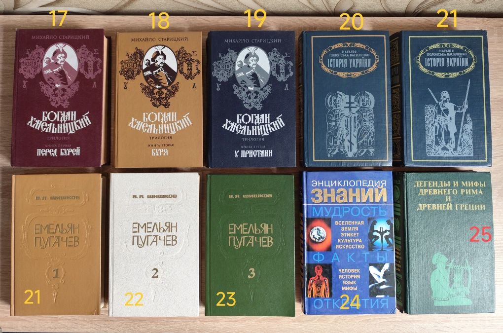 Книги, Сталин, Андропов, Богдан Хмельницкий,  Дзержинский, Ленин
