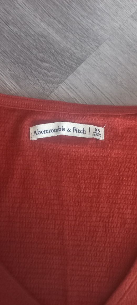 Brązowa bluzka koszulka crop top damska xs