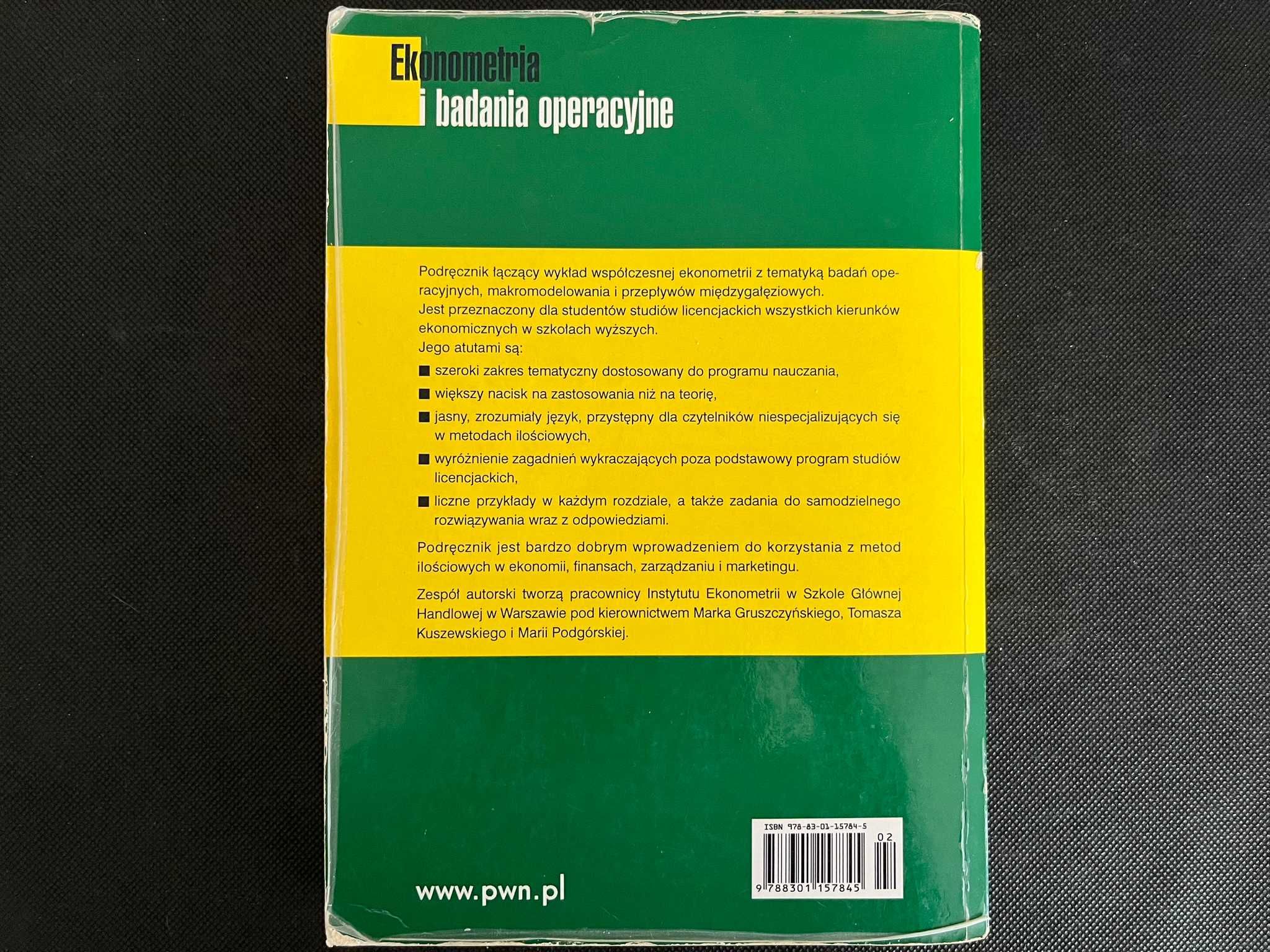 Ekonometria i badania operacyjne - Gruszczyński, Kuszewski, Podgórska