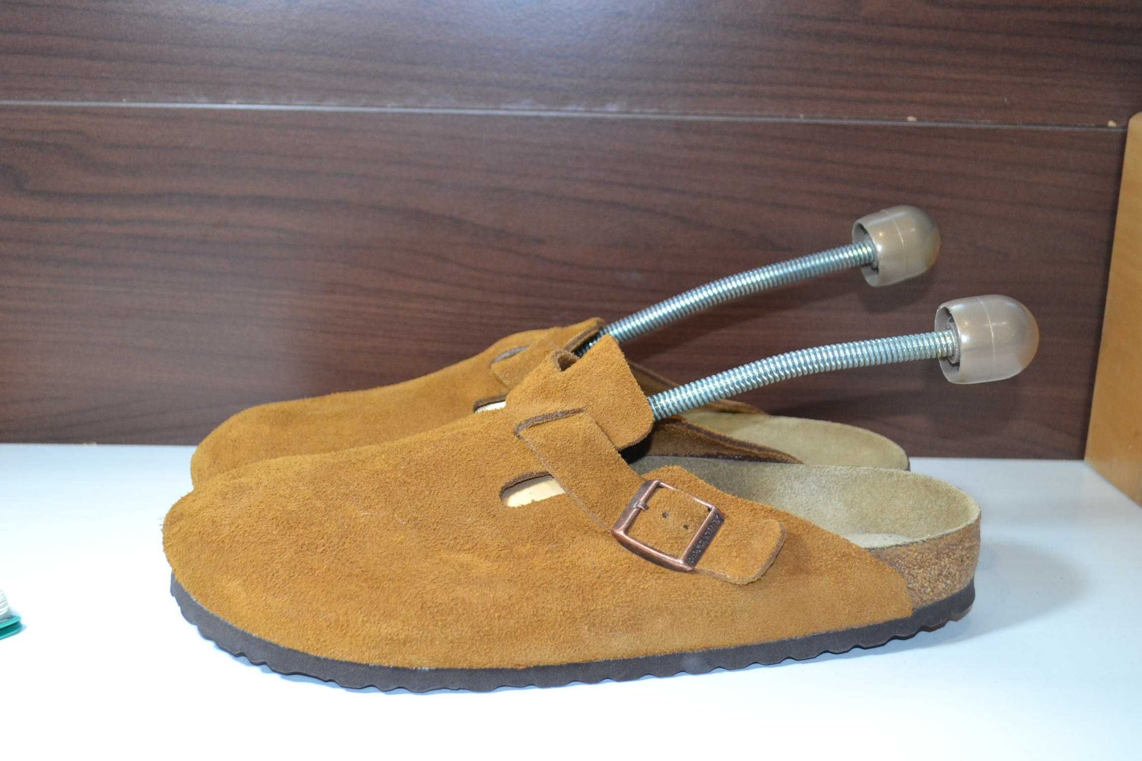 birkenstock 45-46р шлепанцы кожаные оригинал мужские