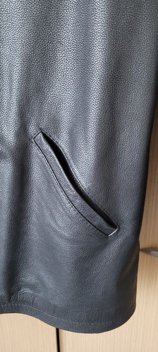 Kurtka męska skóra naturalna czarna półmat  XL