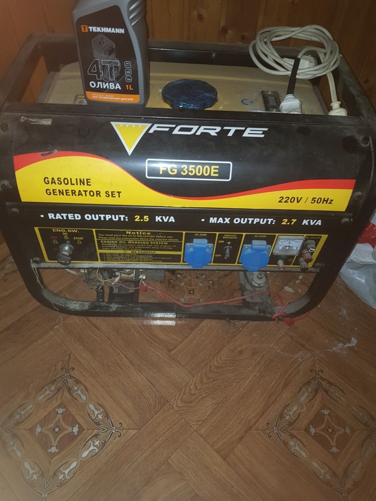 Генератор бензин Forte FG 3500E