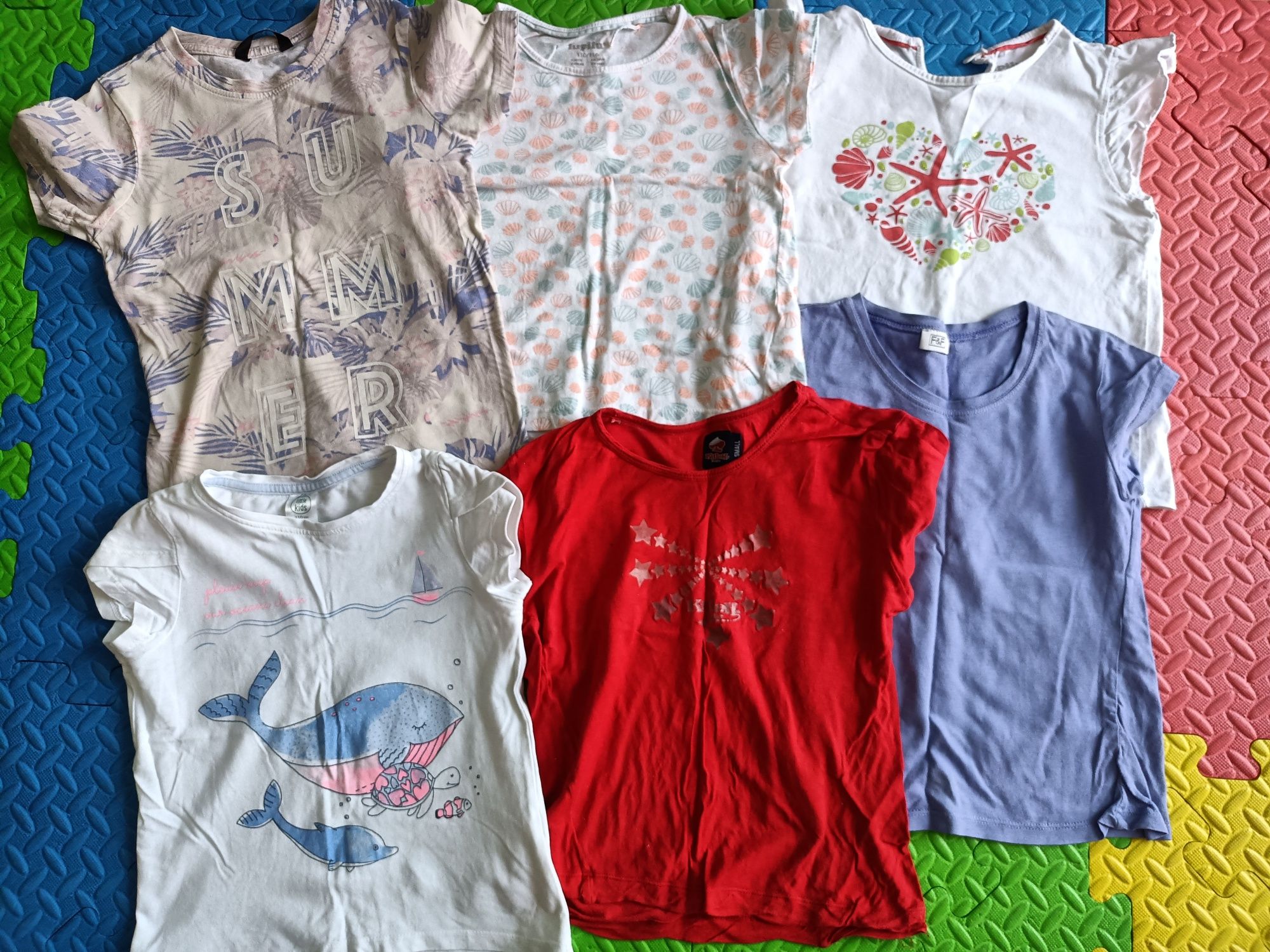 Bluzki, t-shirt z krótkim rękawem dziewczęce 110/116