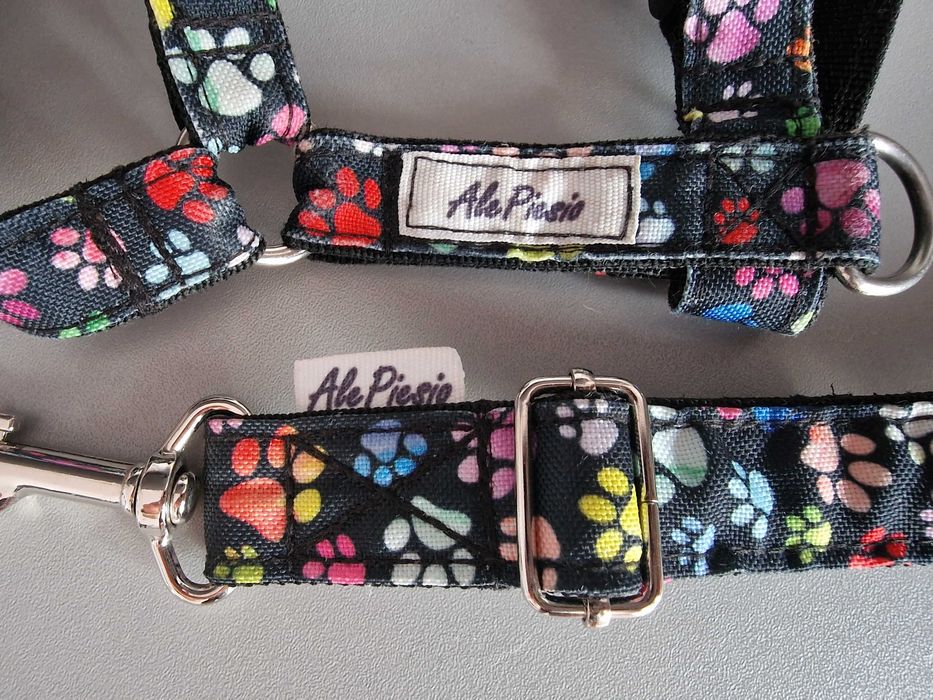 Szelki rozmiar S + pas bezpieczeństwa do auta dla psa + GRATIS