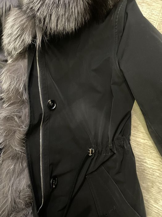 Парка с мехом чернобурки