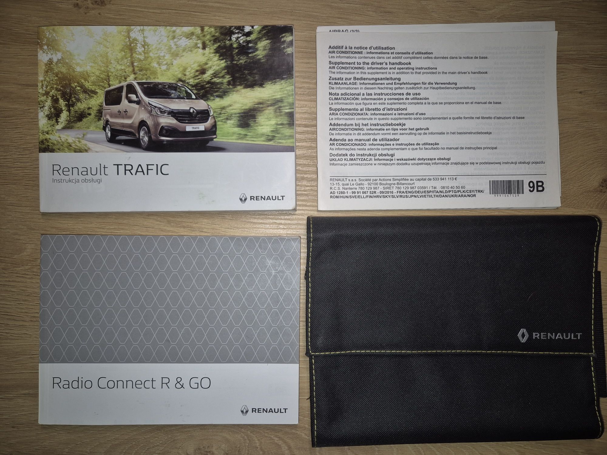 RENAULT TRAFIC III  Kompletna instrukcja obsługi w etui