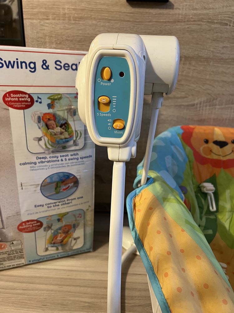 Huśtawka Fisher Price 2 w 1 dla dziecka