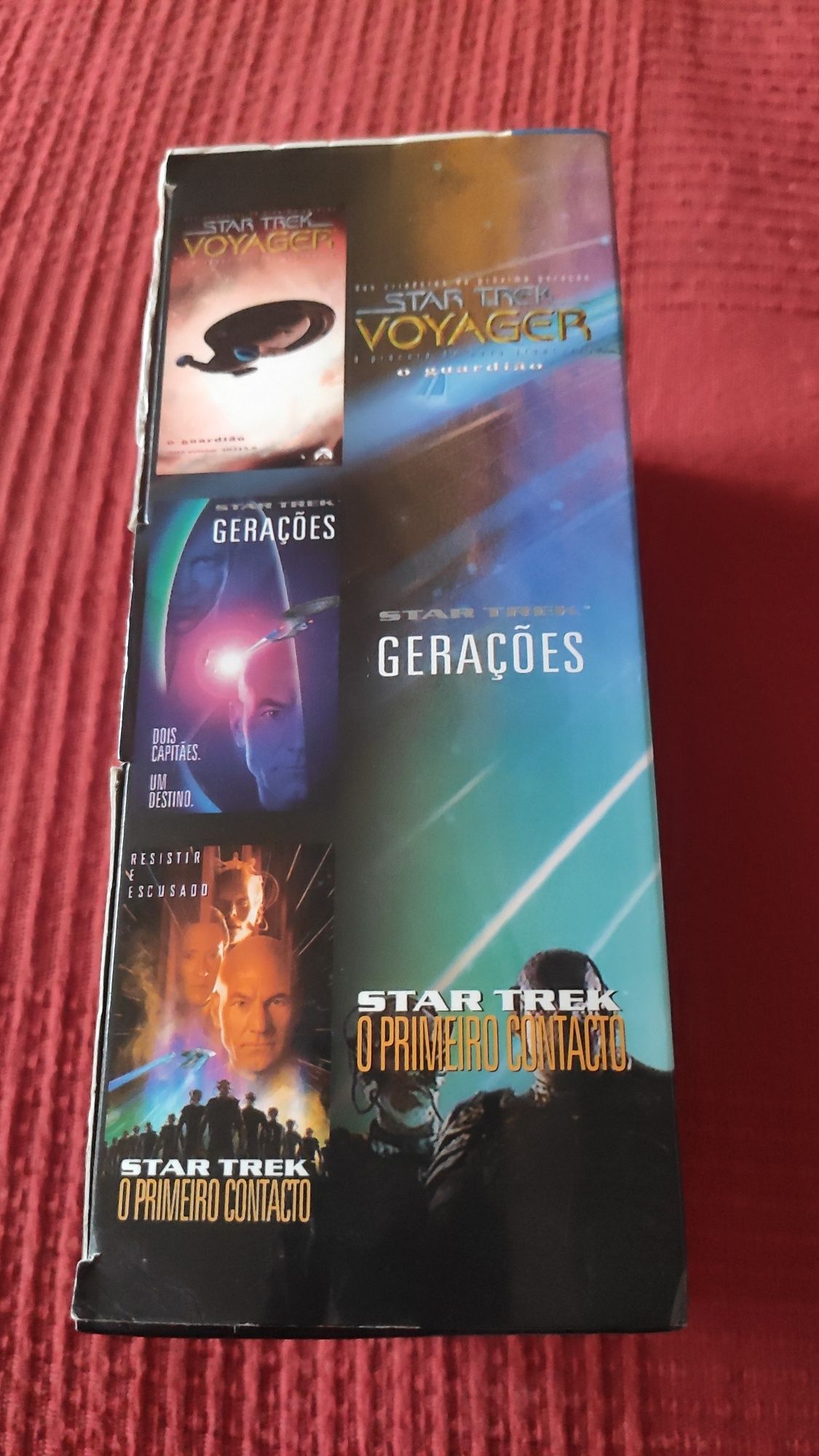 5 filmes Star Trek Caminho das Estrelas VHS Gerações Voyager Picard