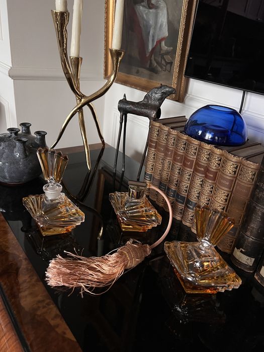 Zestaw Art Deco 1930 Echt Bleikristall kryształ ołowiowy kryształowy