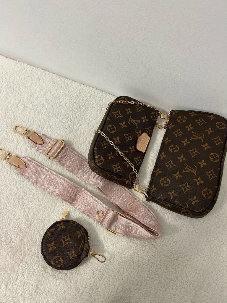 Torebka listonoszka skórzana Louis Vuitton Multi Pochette Premium