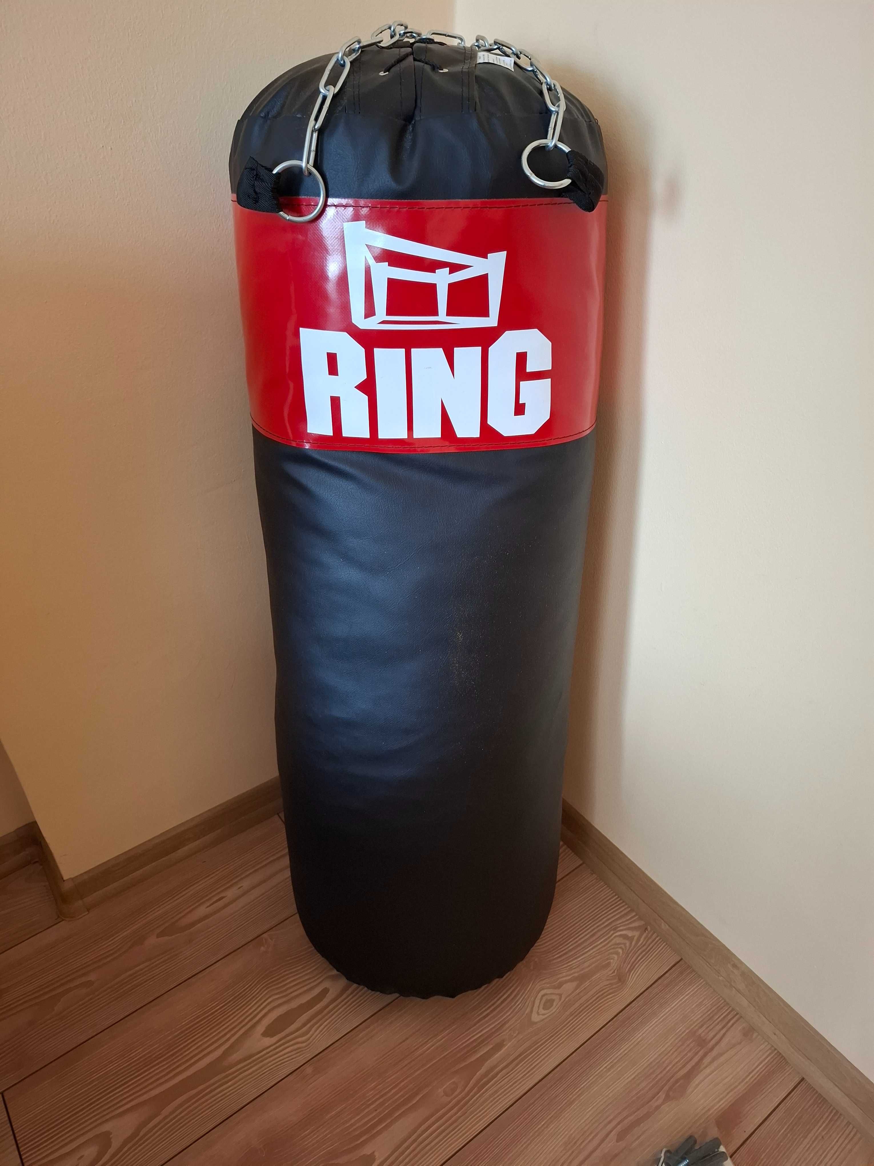 Worek bokserski 100x35 cm+mocowanie sufitowe. Nowy!