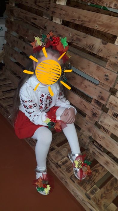 Обруч "Осінь" (+браслет, +прикраси на взуття)