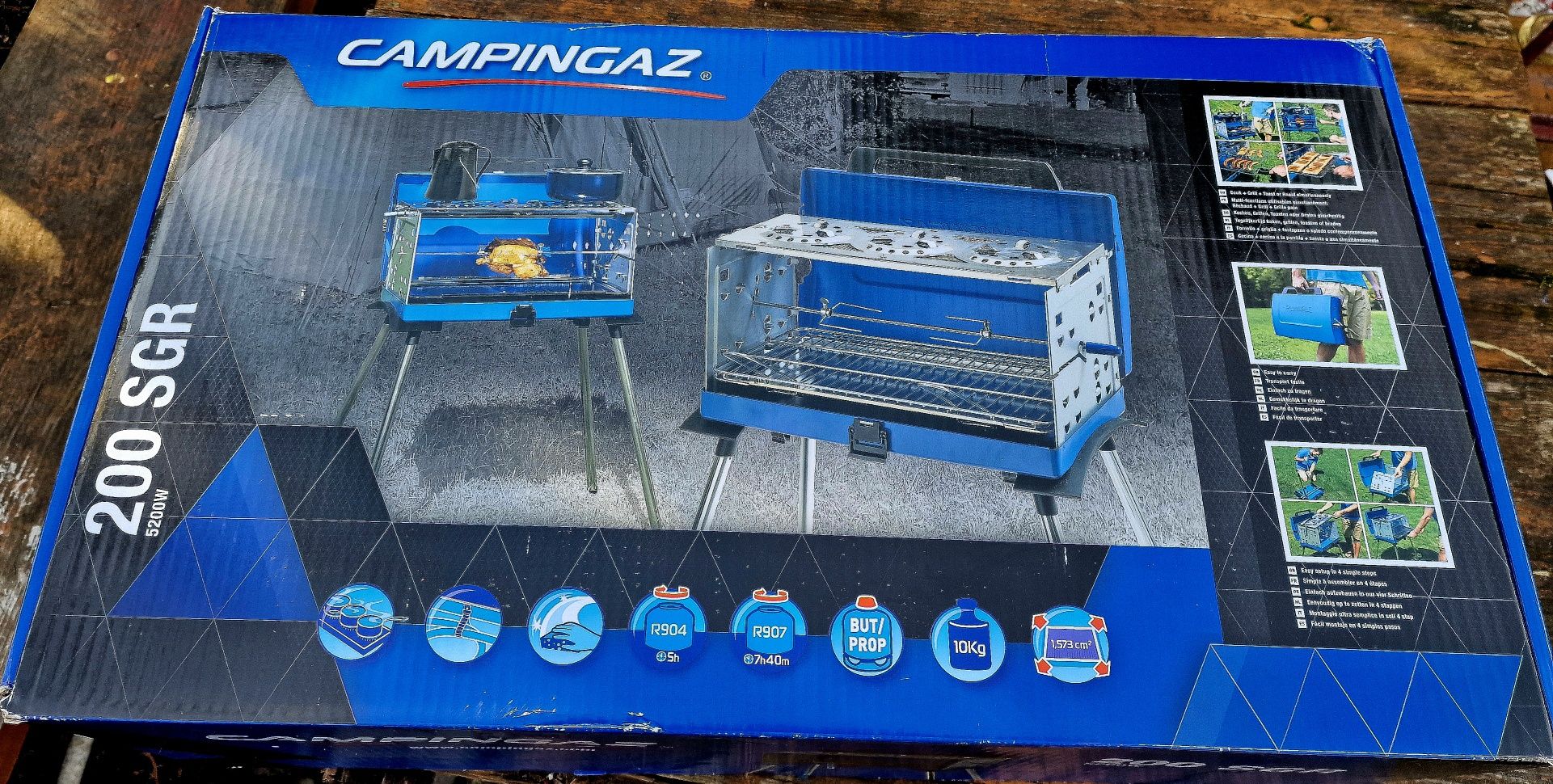 Nowy Grill Gazowy walizkowy Kuchenka Turystyczna Campingaz  Kamper