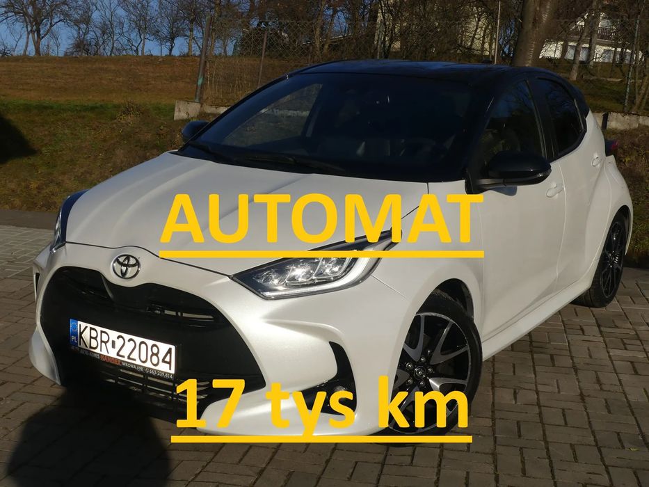 Toyota Yaris SELECTON Tylko 17 tys km AUTOMAT Biała perła 1,5 benzyna Mega opcja Ka