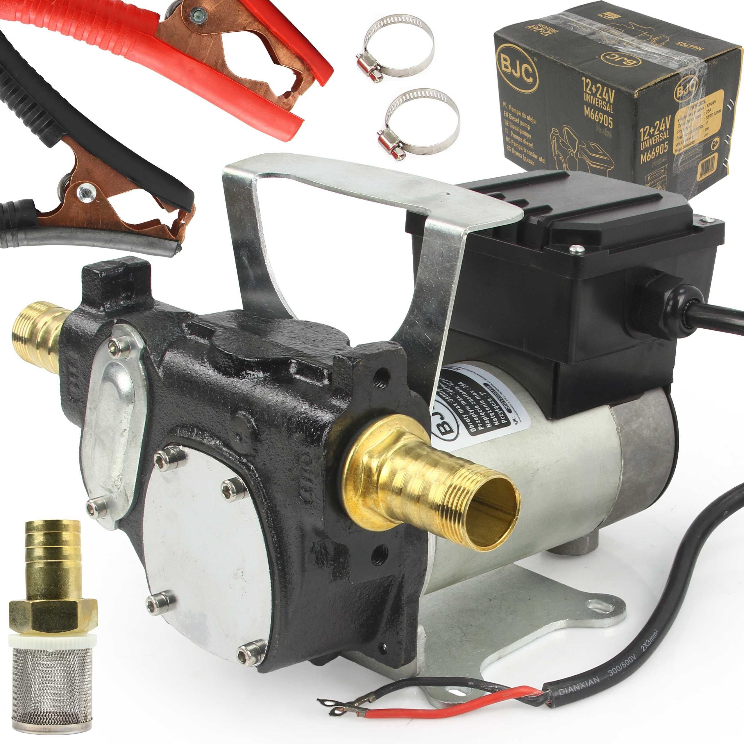 POMPA DO OLEJU Napędowego Ropy Wąż12V 24V 70L