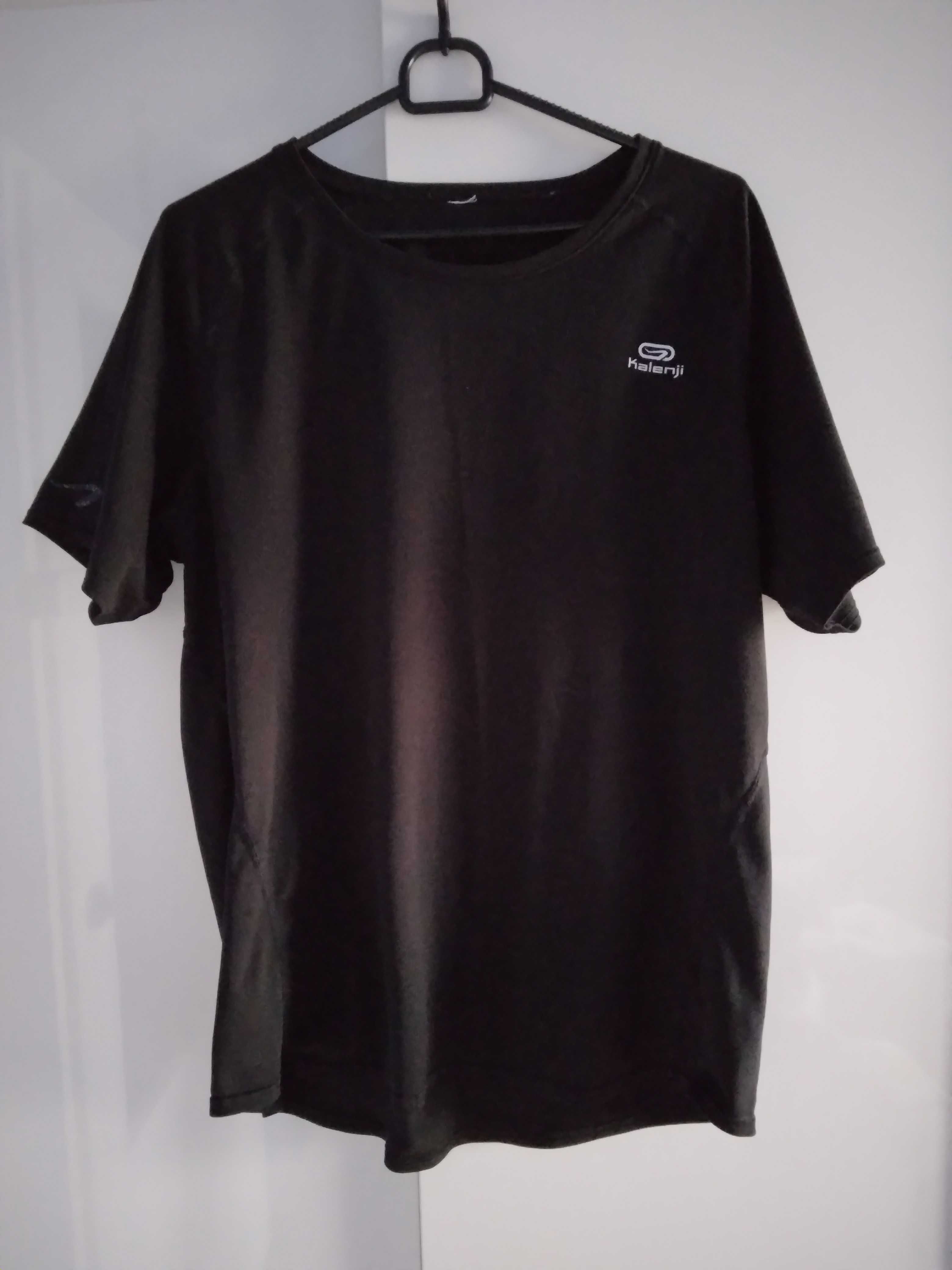 Koszulka sportowa 38 M Kalenji czarna damska t-shirt