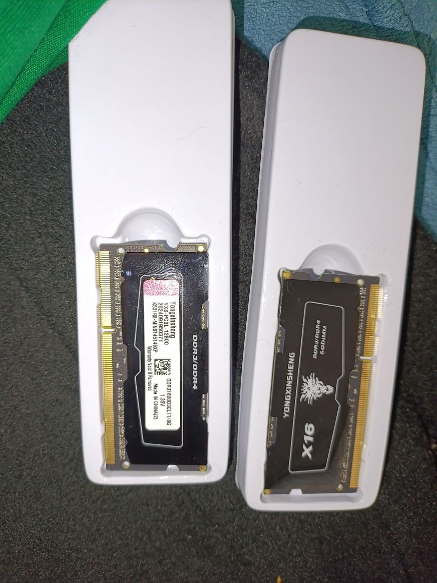 Pamięć RAM Yongxisheng DDR3/DDR4 2x8GB 1600MHz SO-DIMM
