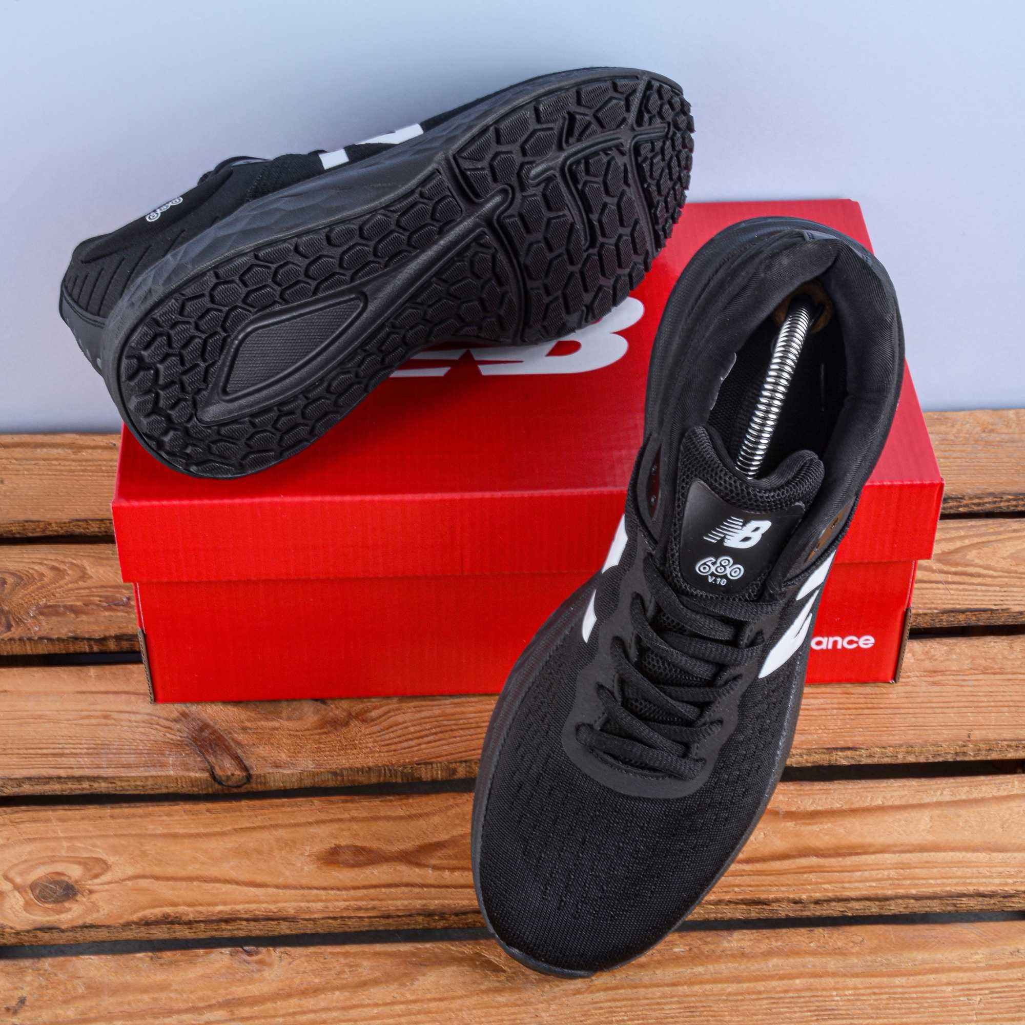 АКЦІЯ! (1905) Чоловічі Кросівки New Balance 680 чорні (41-45) нб NB