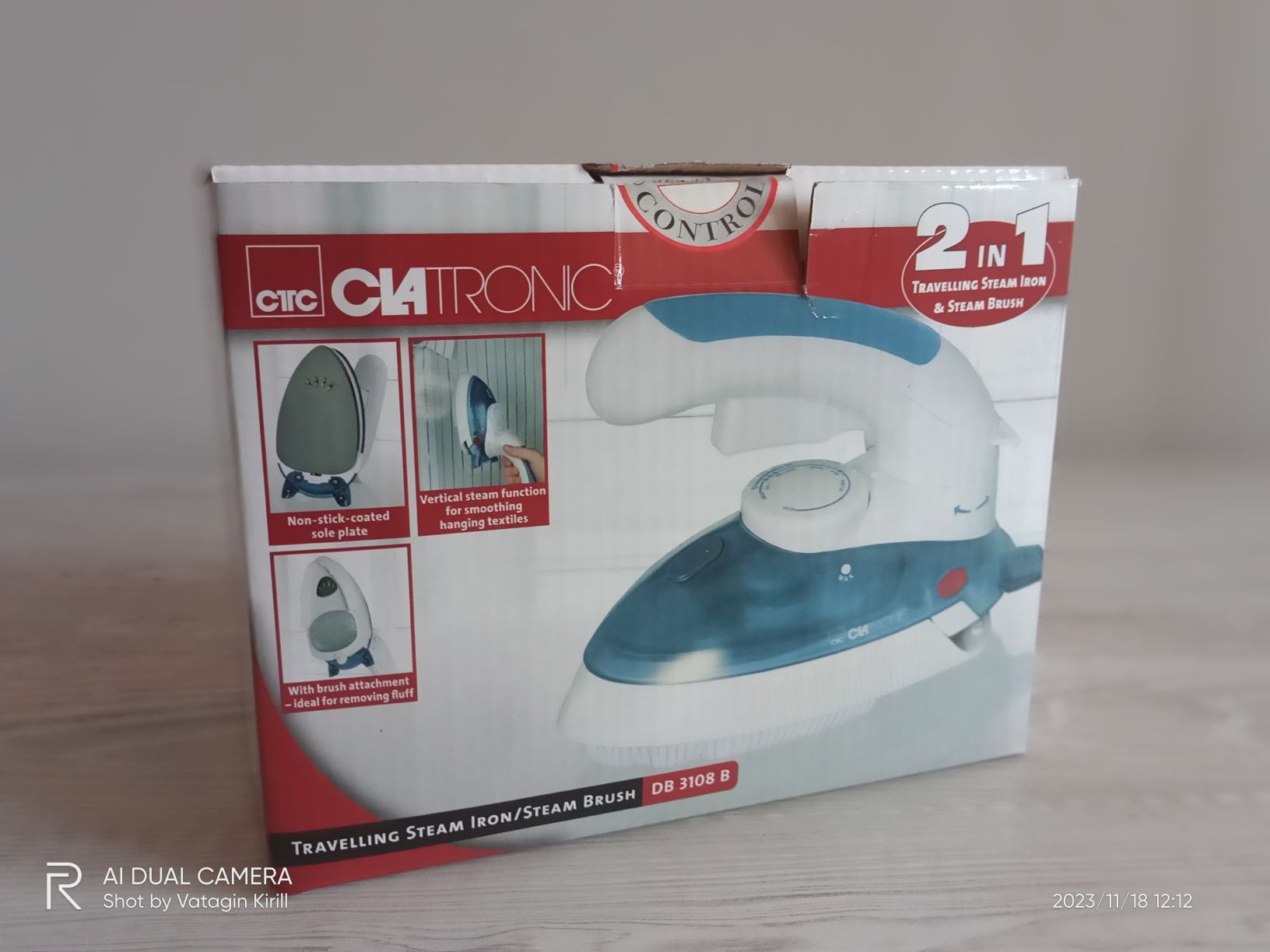 Утюг Праска новый  Clatronic DB 3108 B