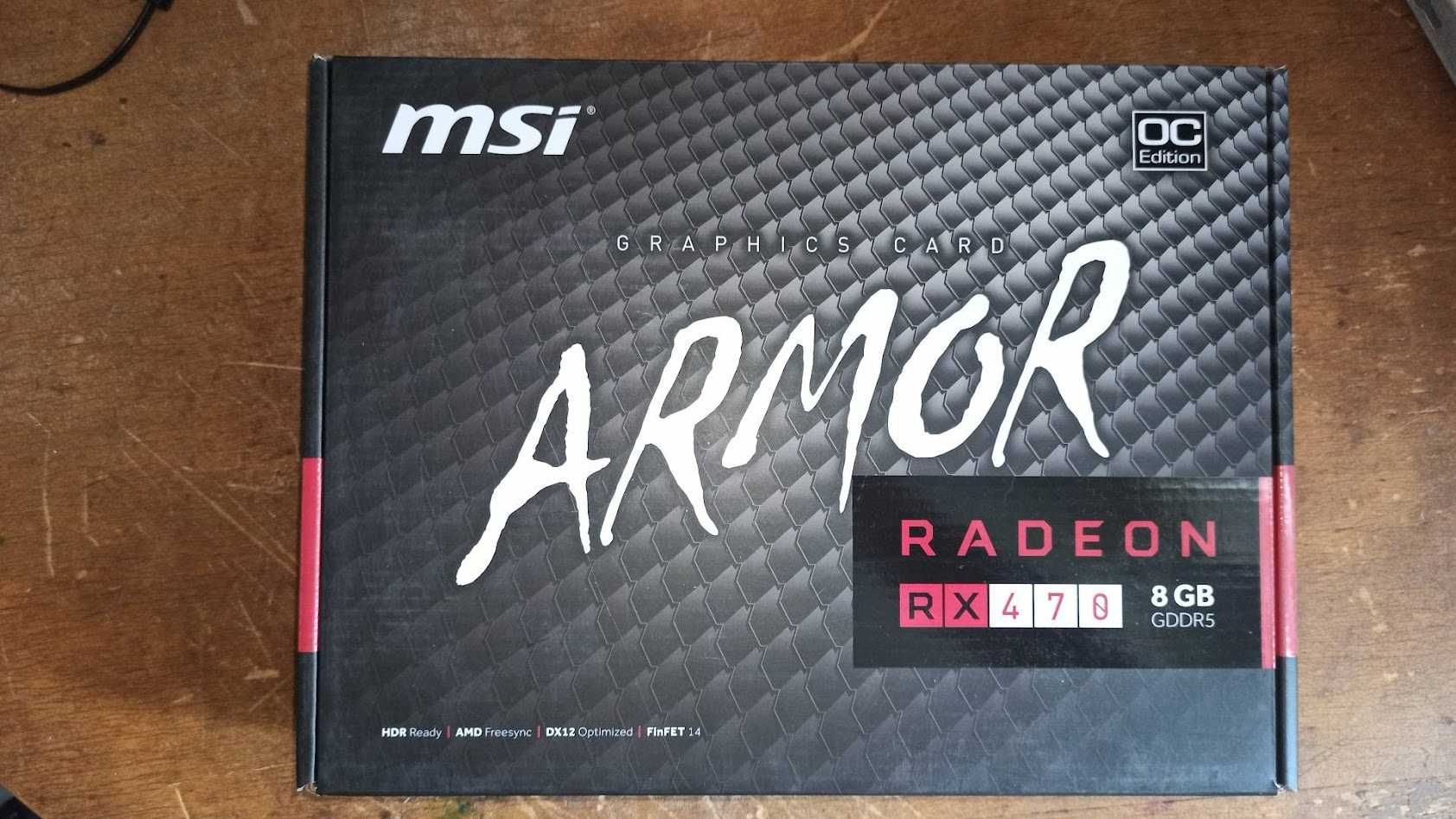 Продам коробки от видеокарт MSi Armor Radeon RX470 8Gb