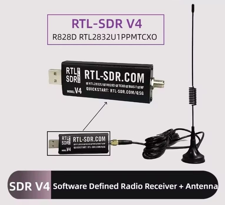 Приймач RTL SDR v4