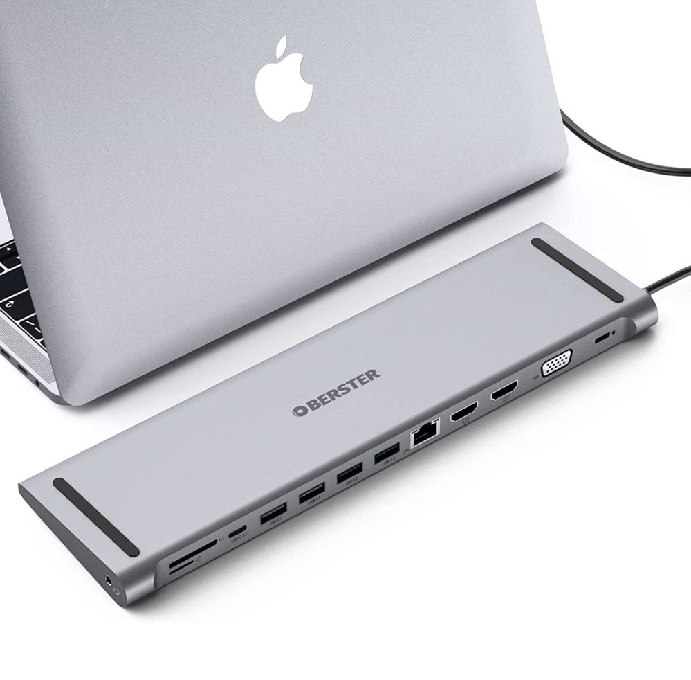 SELADO Docking Station USB-C 2xHDMI (13 em 1) Profissional.