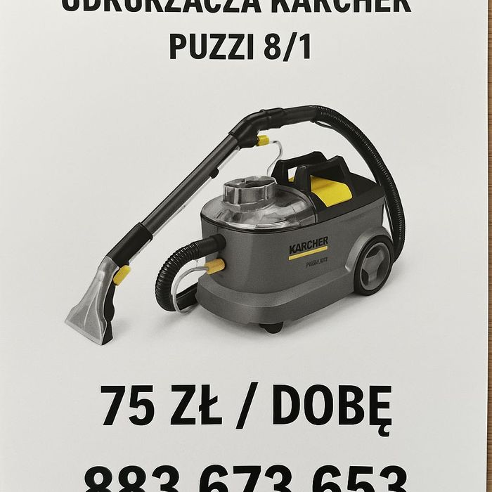Wynajem odkurzacza ekstrakcyjnego kärcher puzzi 8/1