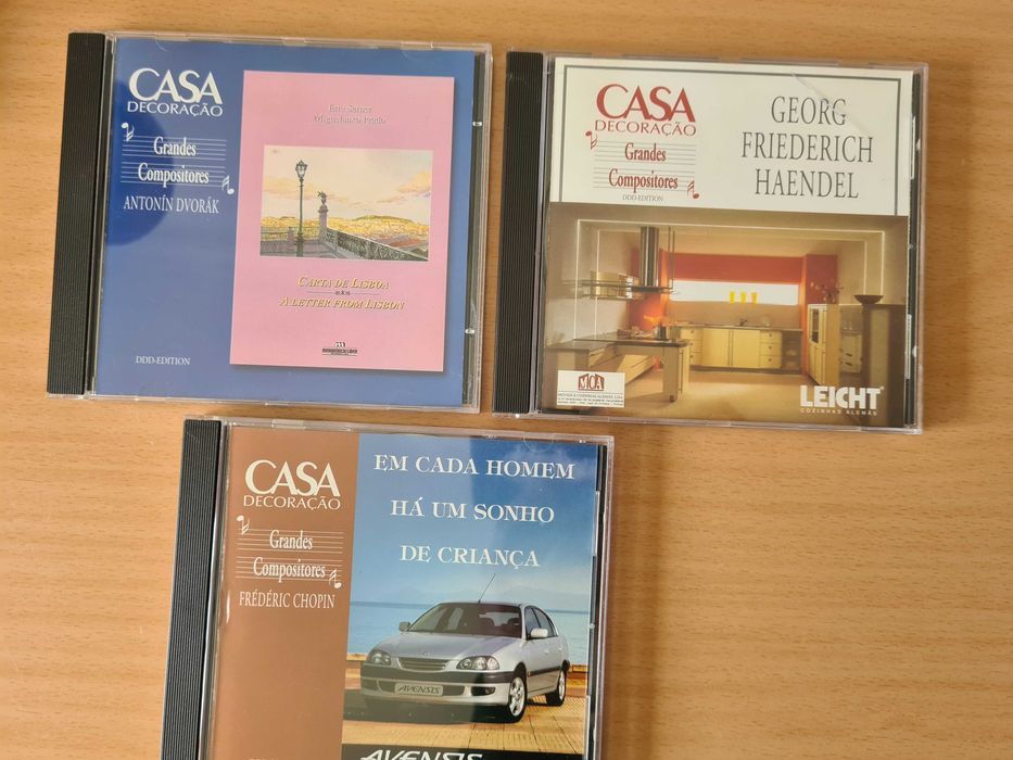 3 CDs audio da coleção "Grandes Compositores"
