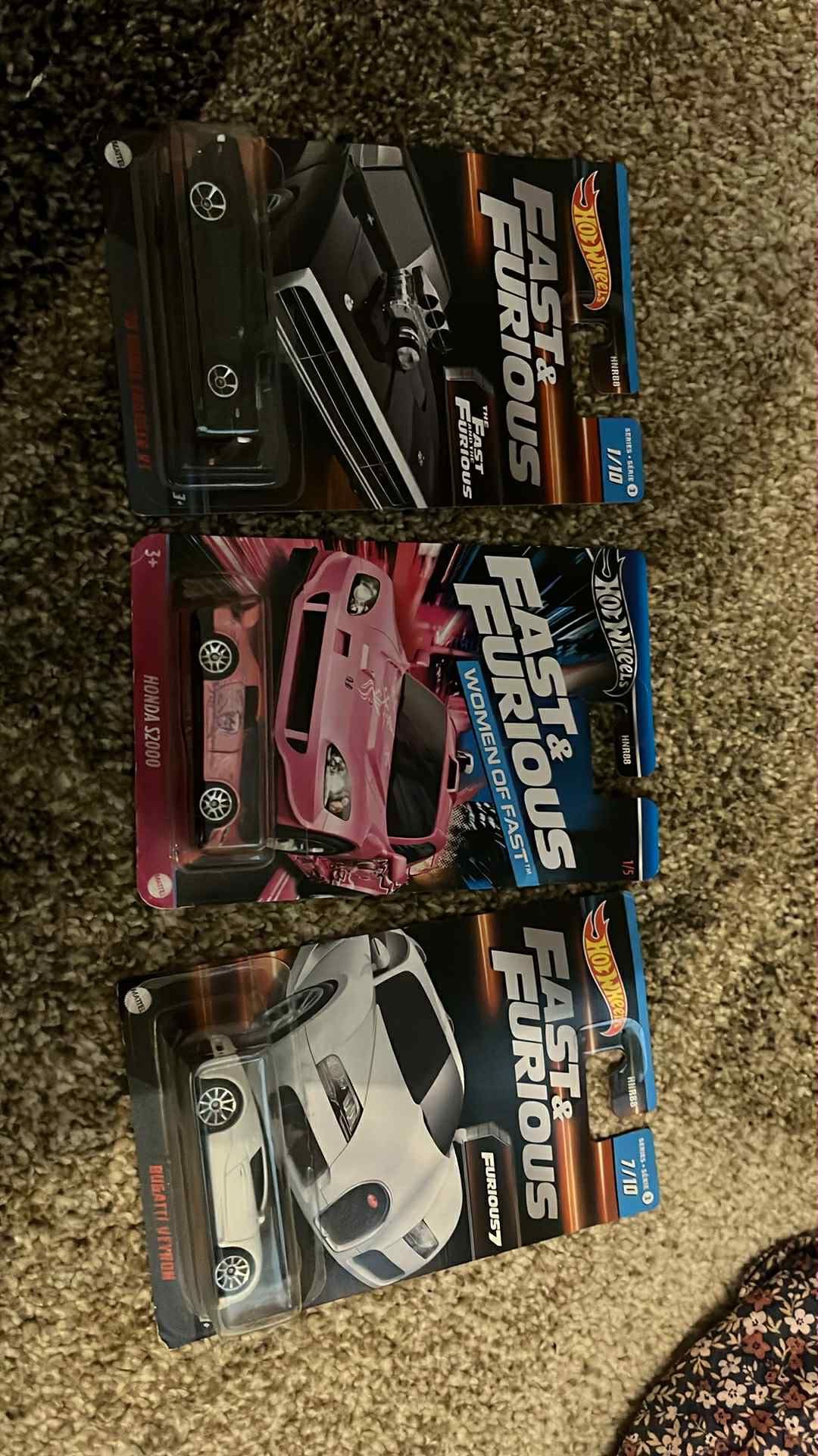 Zestaw autek hot wheels fast and furious