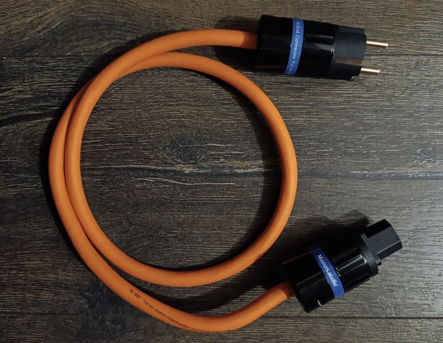 Кабель живлення Ecosse Big Orange з Monosaudio EU 1 метр
