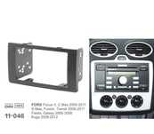 MOLDURA ADAPTADOR PRETO PARA RADIO 2-DIN PARA FORD FOCUS C-MAX S-MAX FUSION TRANSIT FIESTA GALAXY KU