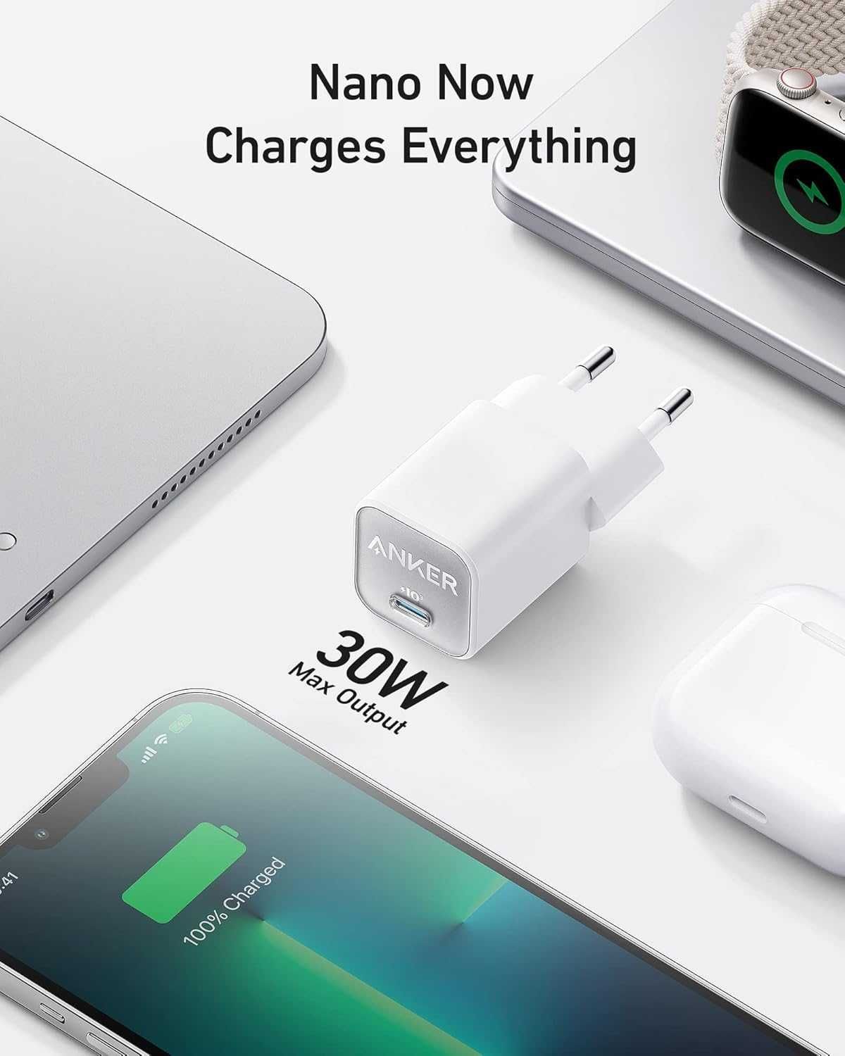 Зарядний пристрій Anker 30W GaN USB C