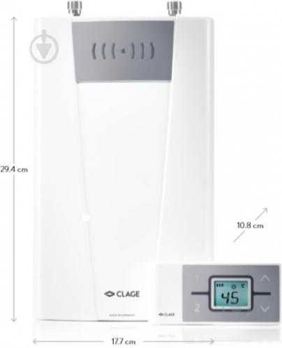 Електричний проточний водонагрівач (водонагреватель) CLAGE CEX 9