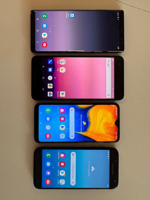 Pakiet 4 sprawnych smartfonów 3 x Samsung + 1 x Huawei