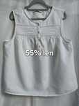 Bluzka 55% len, roz. 16