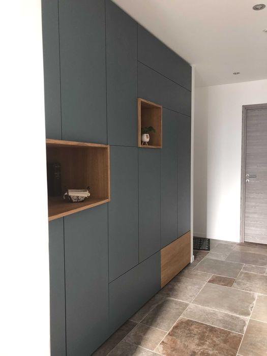 Шкаф прихожая в стиле минимализм скандинавский распашной шкаф