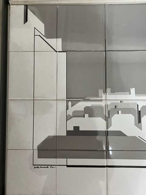 Painel em azulejo de João Mourão