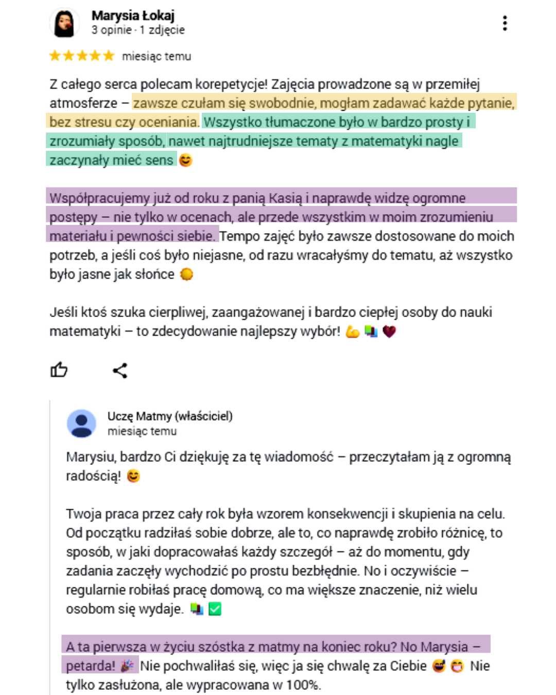 Korepetycje z matematyki + trening nauki (bezpłatna lekcja próbna)